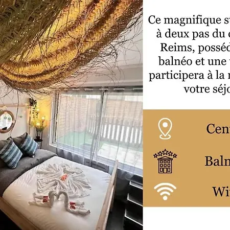 Magic Avec Balneo, Sauna Et Terrasse * Реймс