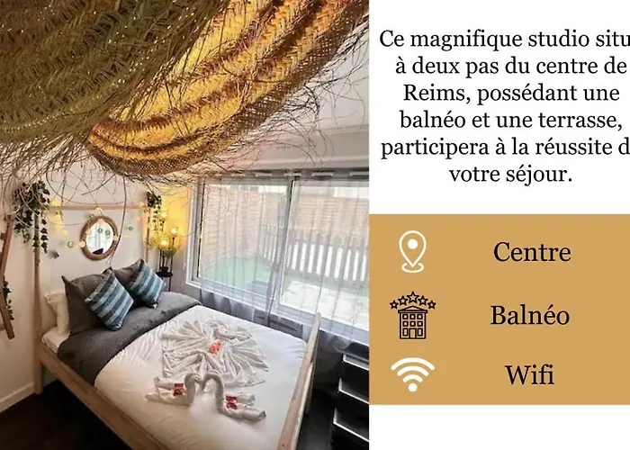 Magic Avec Balneo, Sauna Et Terrasse * Reims
